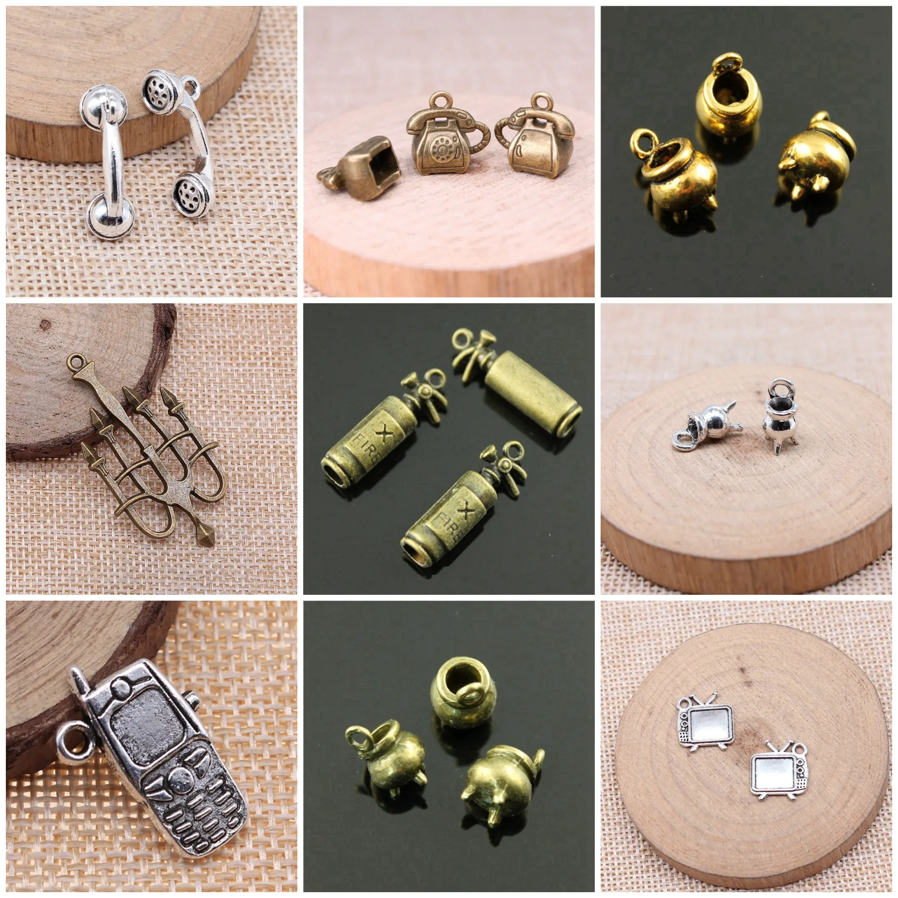 Household Furniture Shaped Charms Pendant Daily Jewelry Parts Pendant Charms For Keychain Earring Necklace Jewelry Accessories