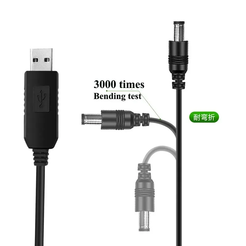 

USB power boost line DC 5V to DC 9V / 12V Step UP Module USB Converter Adapter Cable 5.5mm x2.1 4.0mm x1.7 3.5mm x1.35