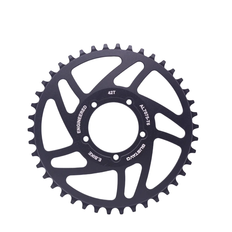 GUSTAVO E-bike Bicycle ChainRing Motorized Crankset Chain Wheel For BAFANG BBS01 BBS02 BBSHD M625 Drive Motor 42-52T