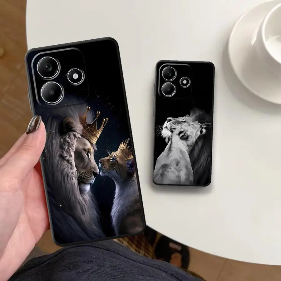 Case for Xiaomi Redmi Note 15 A5 9 8 12 11 A7 Pro 13 14 Pro Plus K80 12C 13C 10 A4 14C Phone Cover K40 A2 A1 Crown Lion view 4