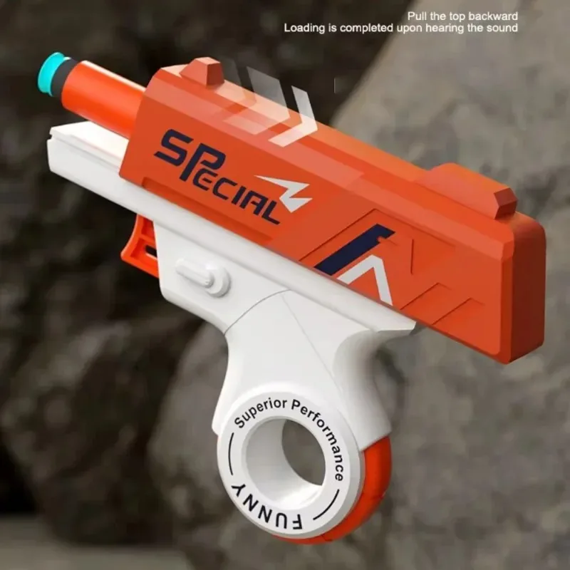 ソフト弾丸銃 ストレス解消おもちゃ スピナー ピストル 射撃 リラックス 屋外射撃ゲーム おもちゃ 誕生日プレゼント 男の子 大人向け