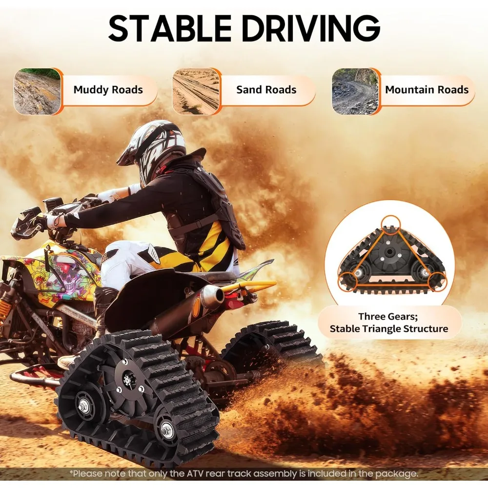 

60cm Rear Axle Assembly for Go Kart ATV UTV Off-Road Vehicle - 300kg Load Capacity,16cm Brake Disc 15cm Sprocket Anti-Slip Track