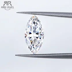 AnuJewel 0.2ct/0.3ct/0.4ct/1ct/4ct Marquise Cut Loose Moissanite D Color VVS1 Certificate Loose Stones Factory Jewelry
