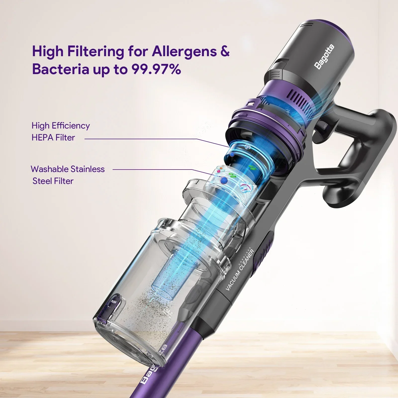'BS900 Carpet Household Hand Held Cyclone Upright Wet German Wireless Shenzhen Pet Cordless Other Vacuum Cleaner For Sale