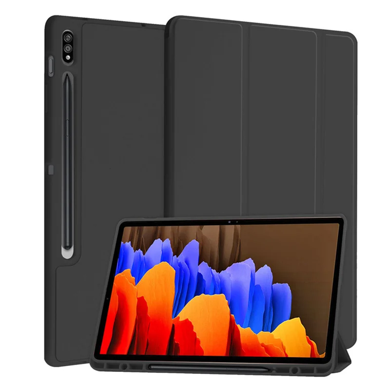 

Foldable Case For Samsung Galaxy Tab S9 11 incn For S9+ S9 Plus 12.4 inch 2023 With Pen Holder Tablet Cover