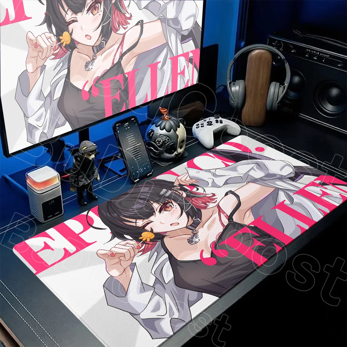Anime Girl Ellen Joe Mouse Pad Laptop Office Long Table Mat Large Gamer Keyboard Carpet XXL Zenless Zone Zero Non-slip Mousepads