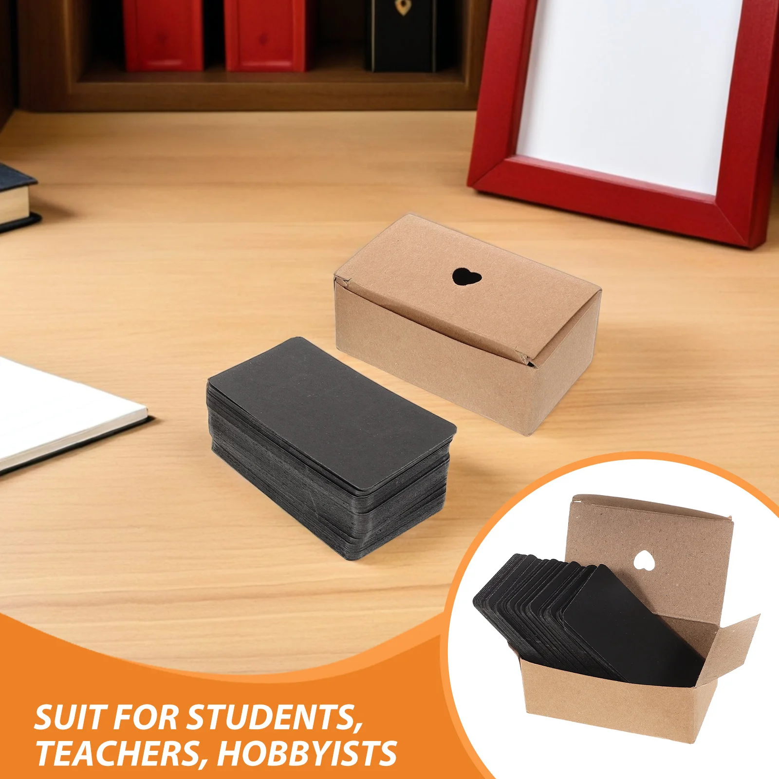 200 قطعة من ورق البطاقات السوداء، بطاقات فلاش فارغة، بطاقات دراسة مزدوجة الجوانب للمراجعة، ممارسة المفردات، استخدام الفصول الدراسية، #5