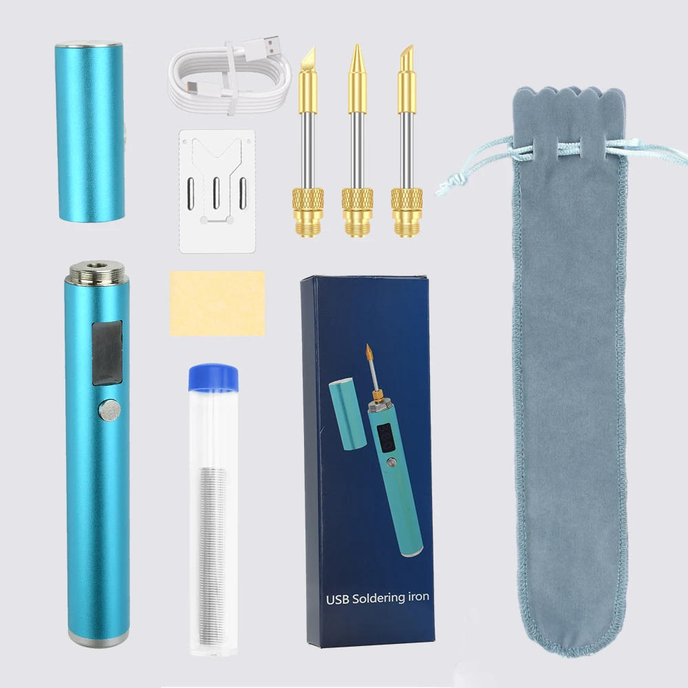 Automatic Shutdown Rechargeable Soldering Iron High Temperature Resistance Powerful Functions Removable And Replaceable Battery