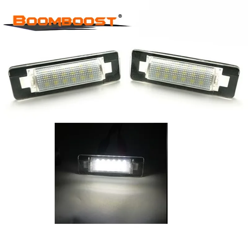 سيارة LED عدد 2 قطعة 18 LED لبنز W210 W202 E300 E55 C230 C43 AMG 3528 SMD لوحة ترخيص مصابيح OBC