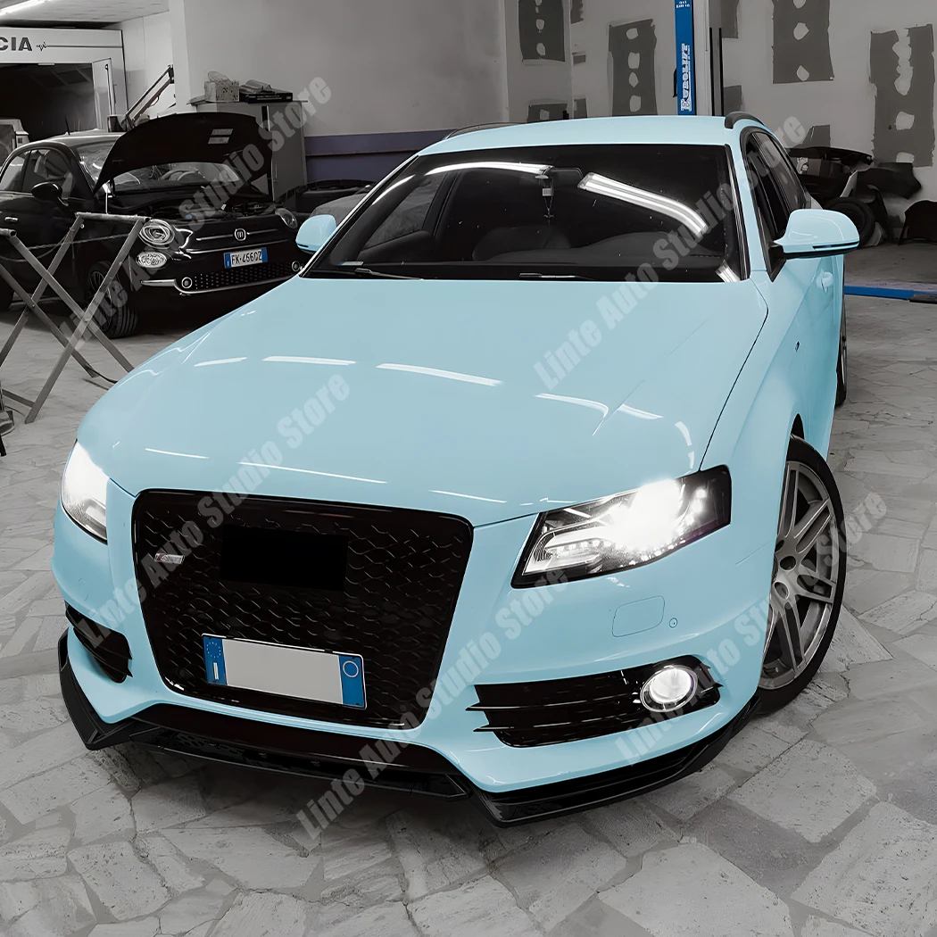 Car Front Bumper Lip For Audi A4 S4 B8 S-Line 2009-2012 Pre-facelift Spoiler Splitter Diffuser Under Chin Cover Body Kits Tuning