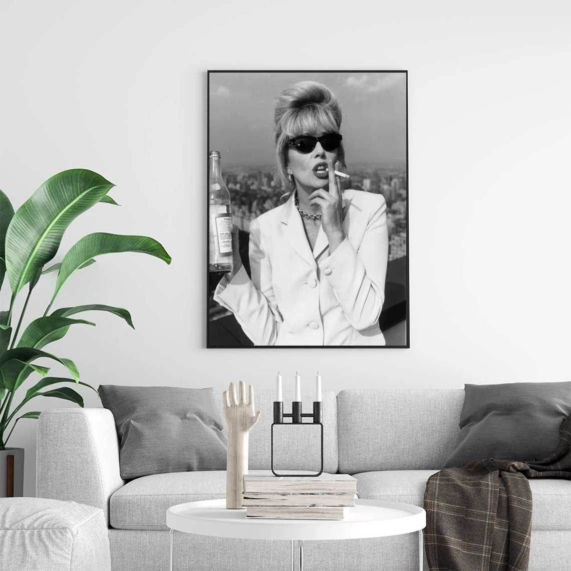 Absolutely Fabulous Patsy Stone Print Poster Canvas Print Star Actor Home Decor Wall Art (Unframed)