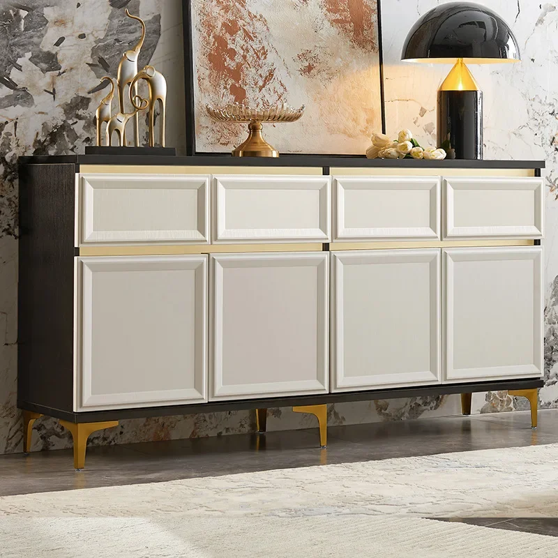 

Luxury Sideboard Buffet Cabinet with Storage 67" Fluted Sideboard Cabinet with 4 Door Accent Credenza Cabinet Indoor Entryway