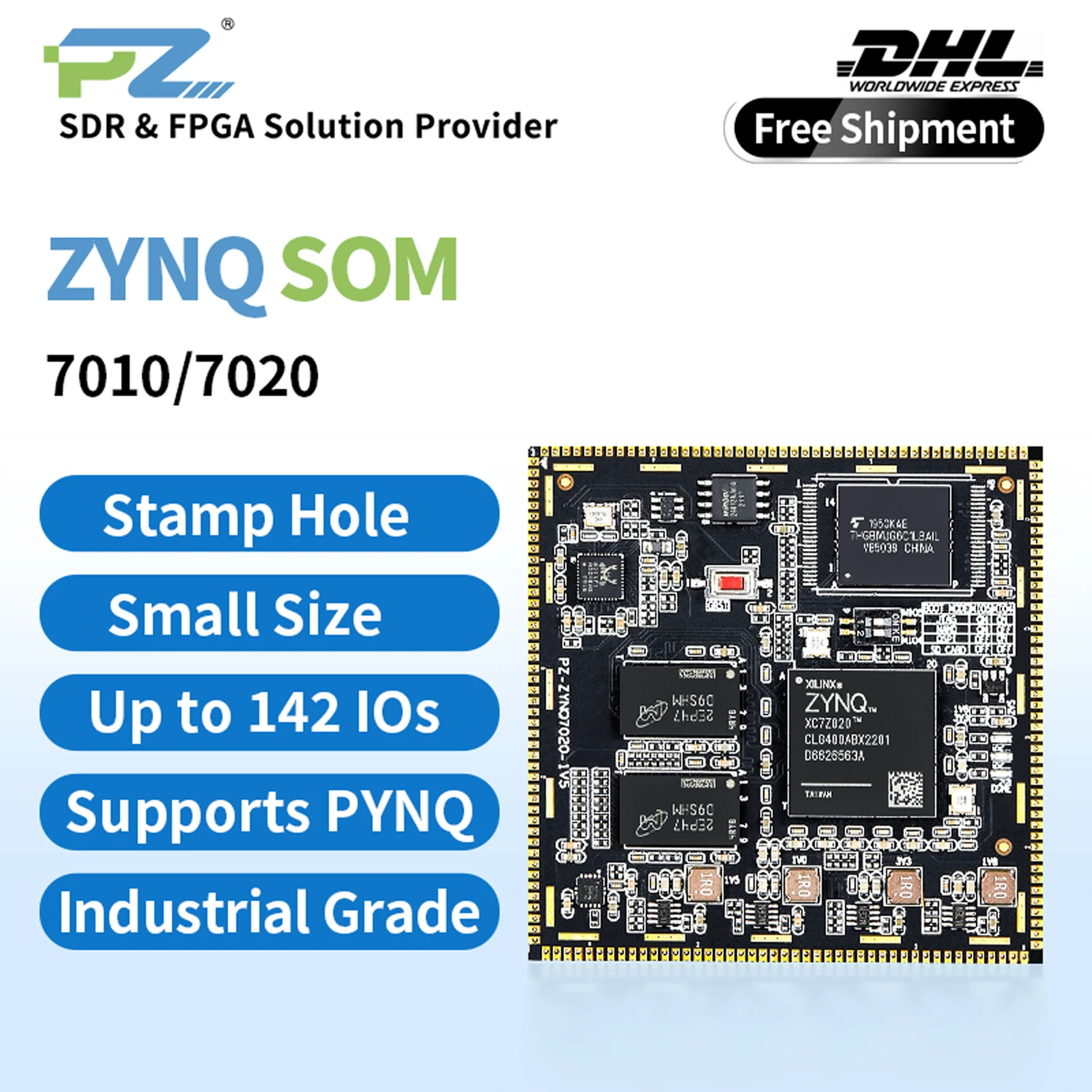 Puzhi PZ7010 PZ7020-SOM FPGA Core Board Xilinx ZYNQ7000 XC7Z010 XC7Z020 FPGA Development Board Industrial Grade