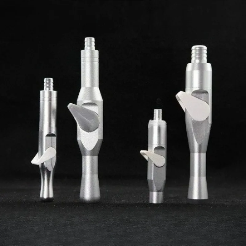 5Pcs Dental Valve Oral Saliva Ejector Suction Strong/Weak Suction Handle Handpiece Tip Adaptor Aluminium Alloy Dental Accessory