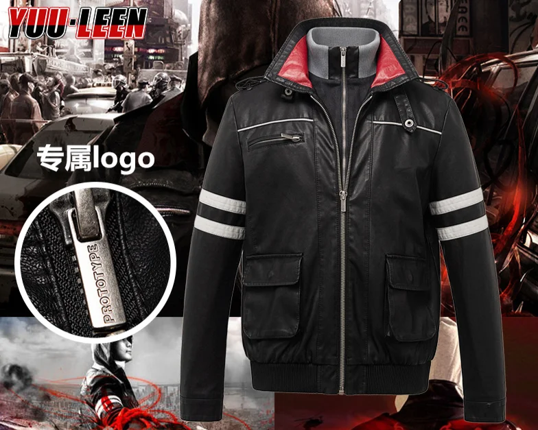 

Prototype Alex Mercer A-Guy VirusThemed Cosplay Jacket Black Casual Outerwear Perfect for Cos Events Casual Wear Fan Gatherings