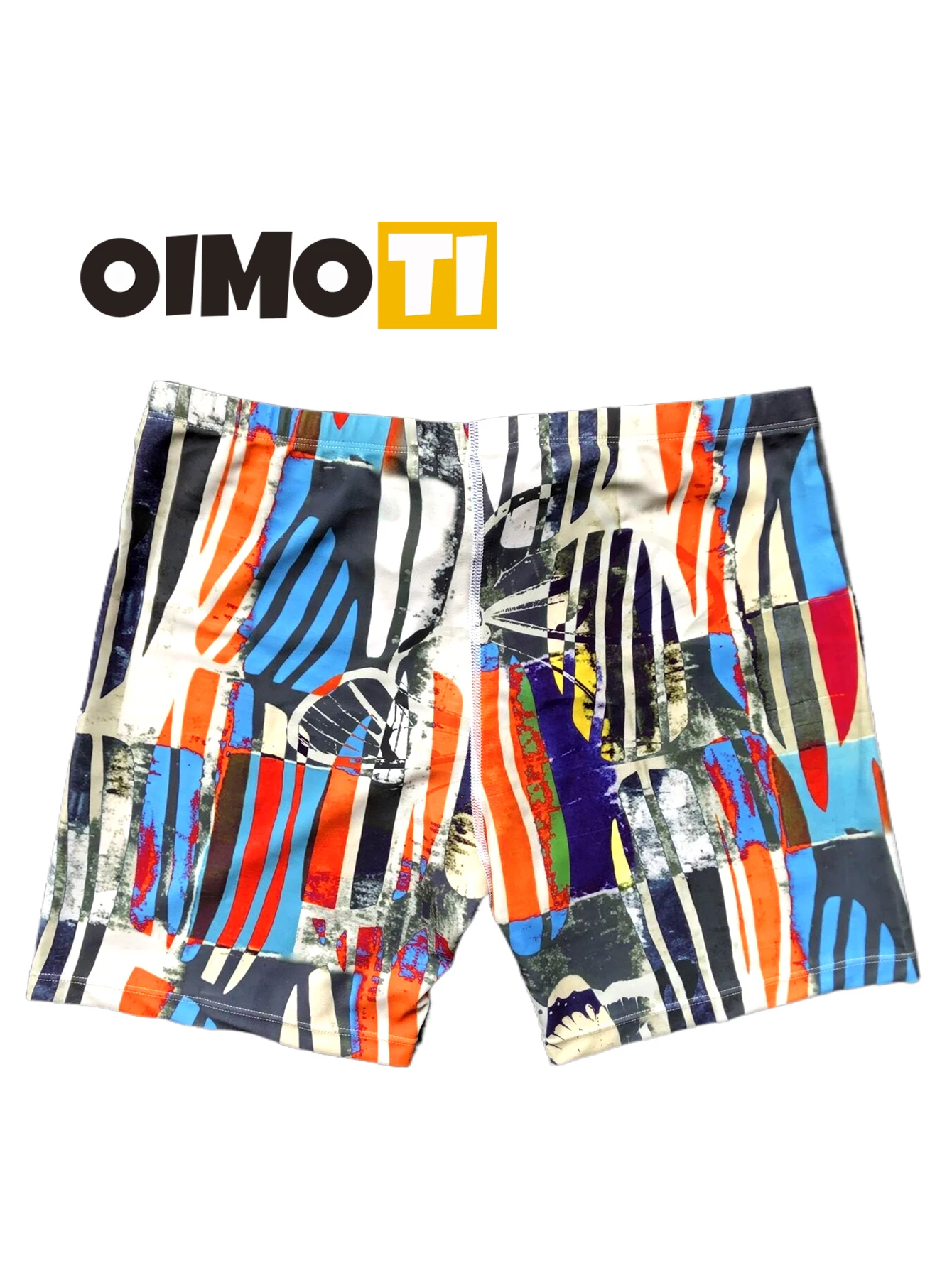 Competitive boxer briefs hot spring swimming pool beach swimming trunks high elastic swimming trunks cartoon swimming trunks