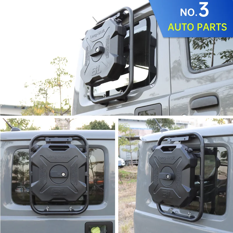 Spare fuel tank For Suzuki Jimny JB64 Sierra JB74W 2019 2022 Auxiliary 6L 10L Fuel Tank Window extension bracket installation