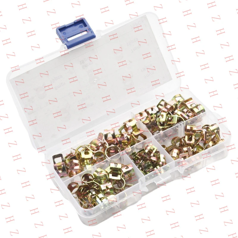 U+ New Useful Spring Clip Galvanized Clamp Spare Fuel Oil Water Motorcycle （Minimum order 10 pieces）