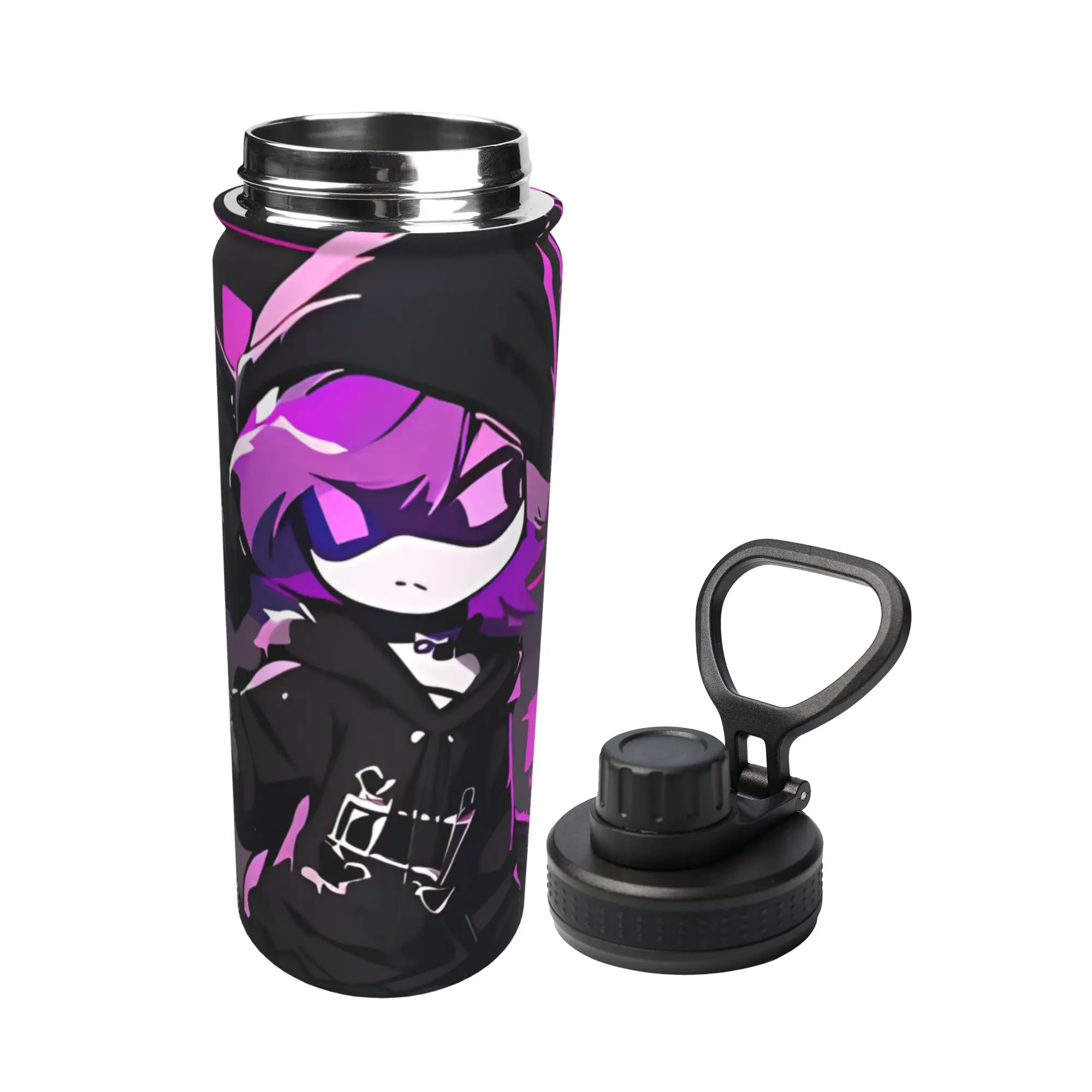 Uzi Doorman Murders Drones 18OZ Sports Insulated Kettle  Coffee Cups Vacuum Flask Outdoor Mug Water Bottle