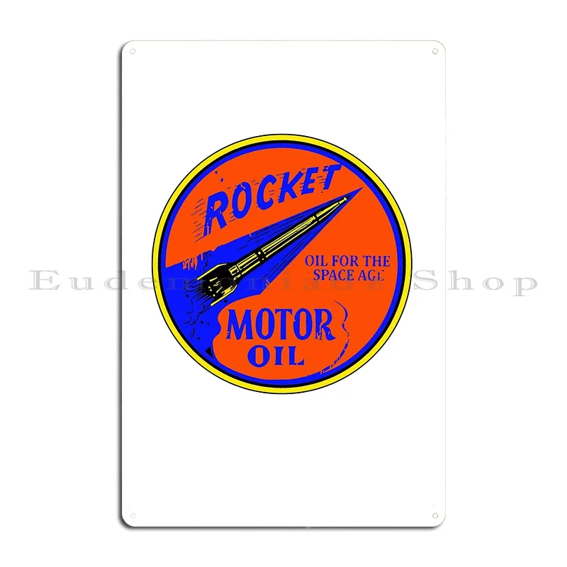 Rocket Motor Oil Metal Signs Designing Wall Plaque Pub Cinema Custom Tin Sign Poster