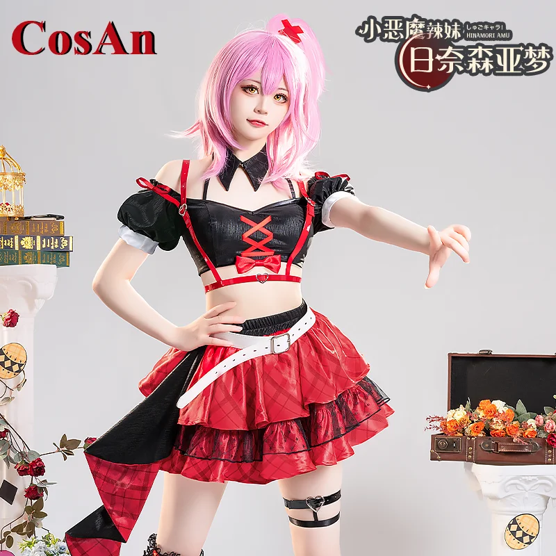 

CosAn Anime Shugo Chara Hinamori Amu JOKER Cosplay Costume Lovely Sweet Uniform Skirt Female Activity Party Role Play Clothing