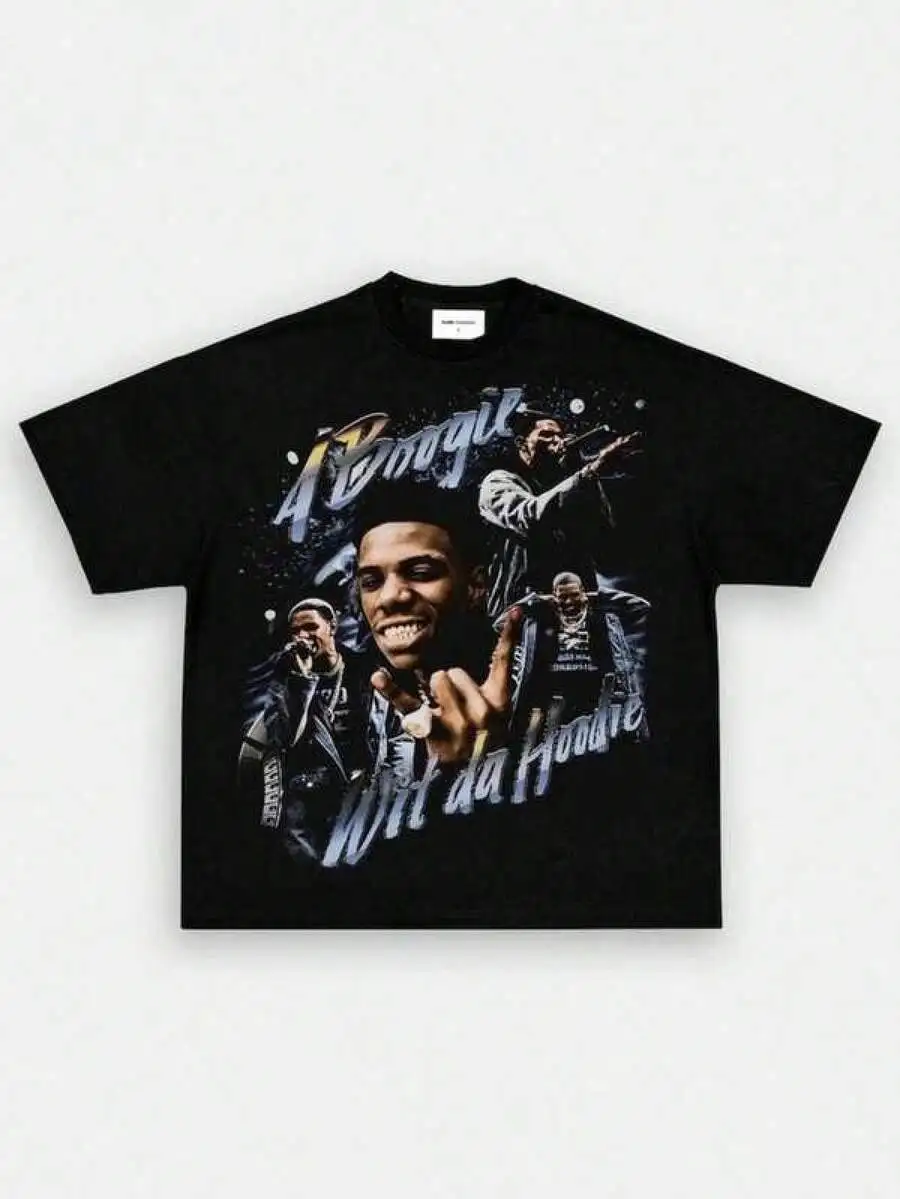 Camiseta gráfica de algodón talla PlusA BOOGIE Wit Da HOODIE TEE, camiseta de moda, ropa vintage