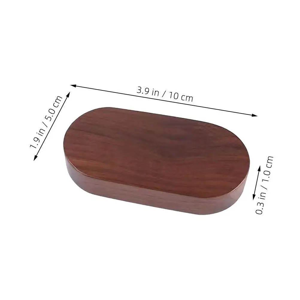 Handcrafted Black Walnut Display Base Elegant Wooden Stand Desktop Holder for Aromatherapy Crafts Small Pedestal Platform Riser