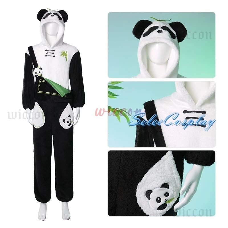 Amor e espaço profundo traje jogo panda terno rafayel zayne xavier sylus cosplay loungewear qiyu bonito macacão traje