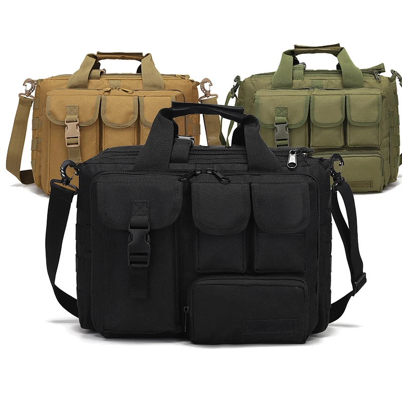 New Backpack Tactical Molle Nylon Messenger Shoulder Bag Laptop Handbags Briefcase Outdoor Multifunction Climbing Bag