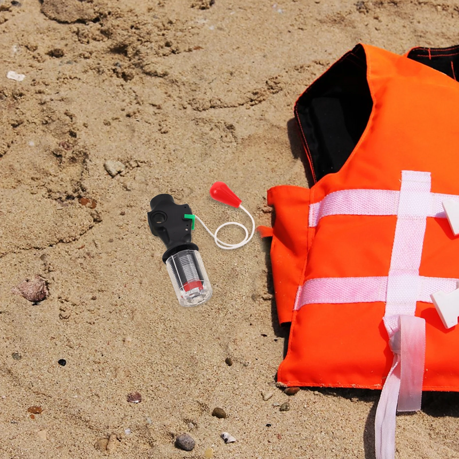 

Automatic Inflator Device for Inflatable Life Vest Portable Dual Activation Quick Inflation Emergency Life Jacket Accessory
