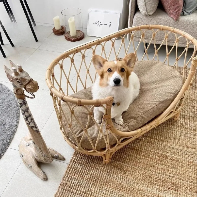 Rattan Square Pet B… - image