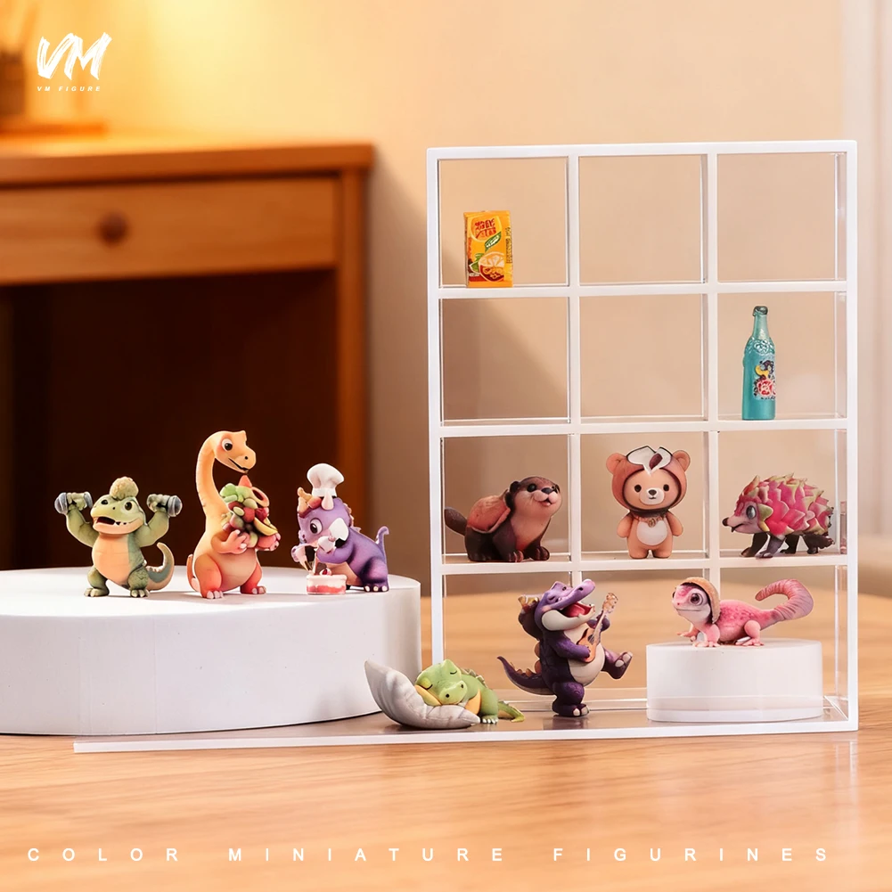 Modelo en miniatura de resina, fruta encantadora, zoológico, jirafa, Tigre, leopardo, cocodrilo, Animal, decoración única para vehículo, adornos para coche, juguete de utilería de escena