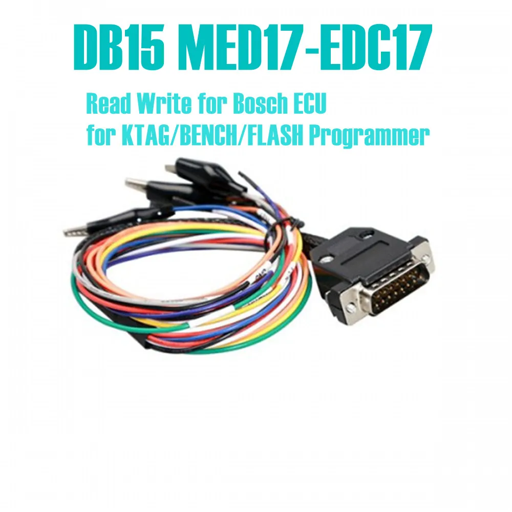 

DB15 MED17 EDC17 Bosh Адаптер ECU 14P 600KT02 F32GN037C Разъем ECU для настольного/KTAG/Flash Programmer