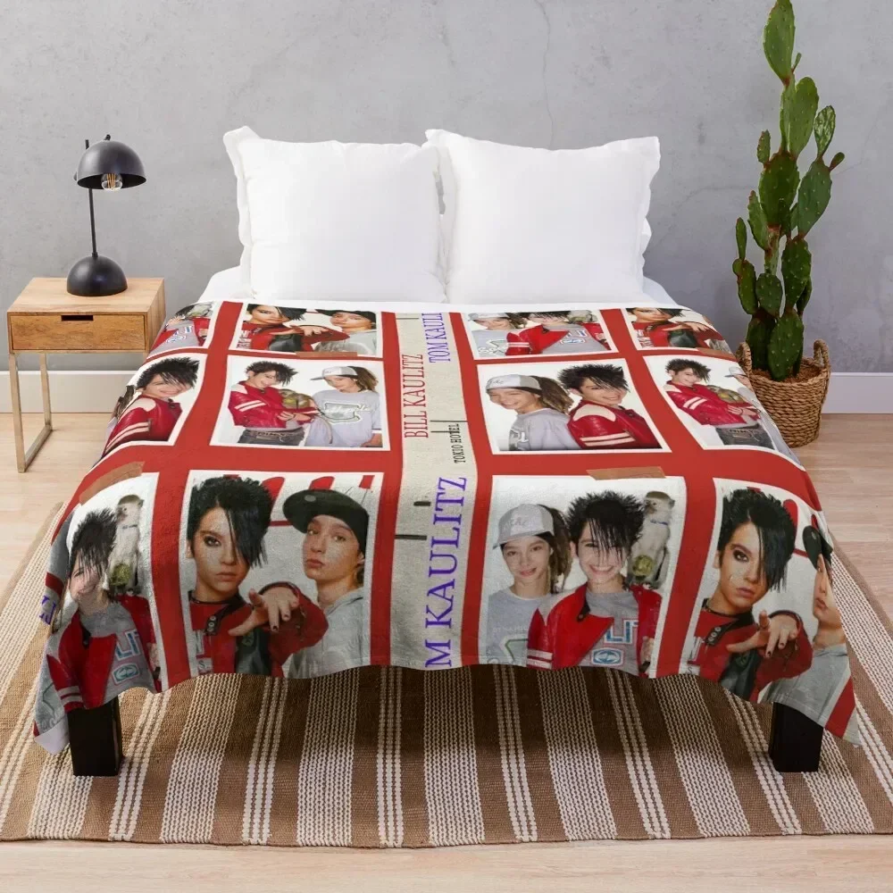 

Tom Kaulitz and Bill Kaulitz Throw Blanket Thermal For Sofa Thin sofa bed Luxury Throw Blankets