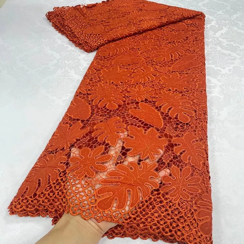 

Tulle Lace High Quality Lace Material French Nigeria Cut Lace Fabric For Wedding Sewing TS2583