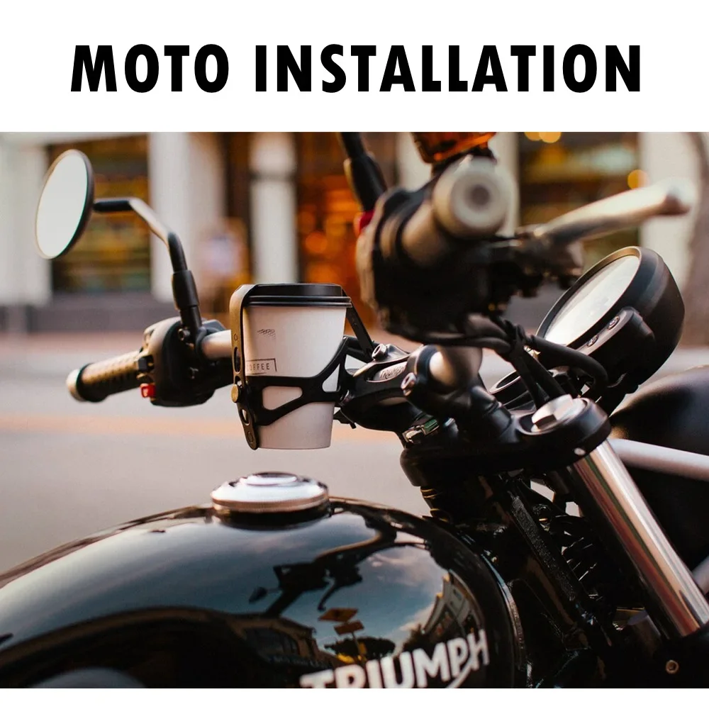 Soporte para taza de manillar de bicicleta Vintage, soporte multiusos para café/té/botella para ciclismo, portavasos de agua para bicicleta urbana