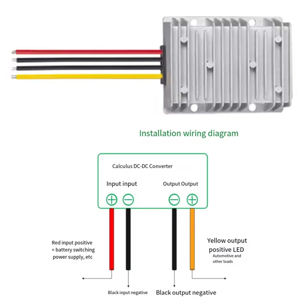 13.8V 20A Regulated DC for Power Supply 276W 8-40V Input Range for Mobile Radio Installations and Vehicle Electronics