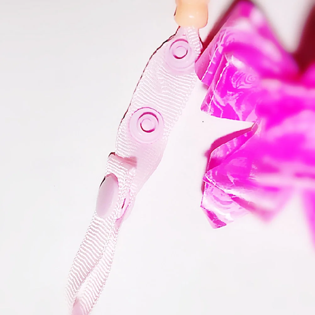 Penjepit Empeng Bayi Berhias Manik-Manik, Penahan Empeng Multi-Gaya, Warna Pink, Ramah Kulit, Tanpa Bau, untuk Perkembangan Visual