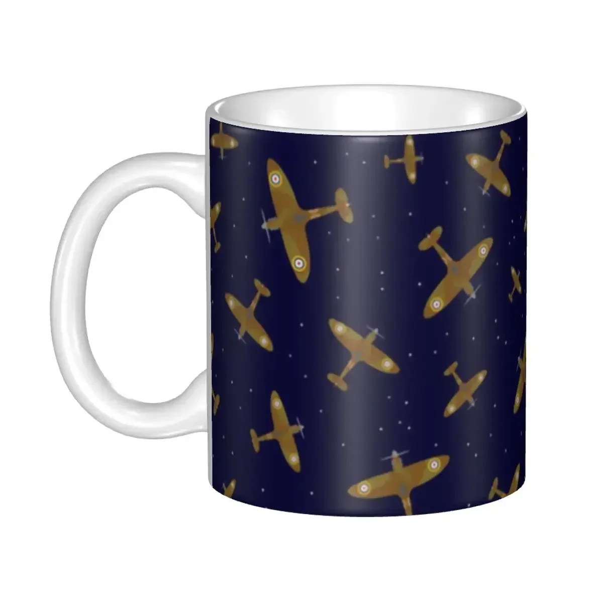 DIY Captain Stripes Epaulettes Ceramic Mug Personalized Aviation Airplane Pilot Coffee Cup Creative Gift