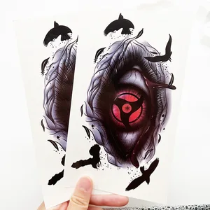 Naruto Anime -Tattoo -Aufkleber für Männer und Frauen, Schriftstellungsabziehbilder, dauerhafte dekorative Accessoires, Geburtstagsgeschenk 8 Hauptverkäufe Naruto Tattoo - №6