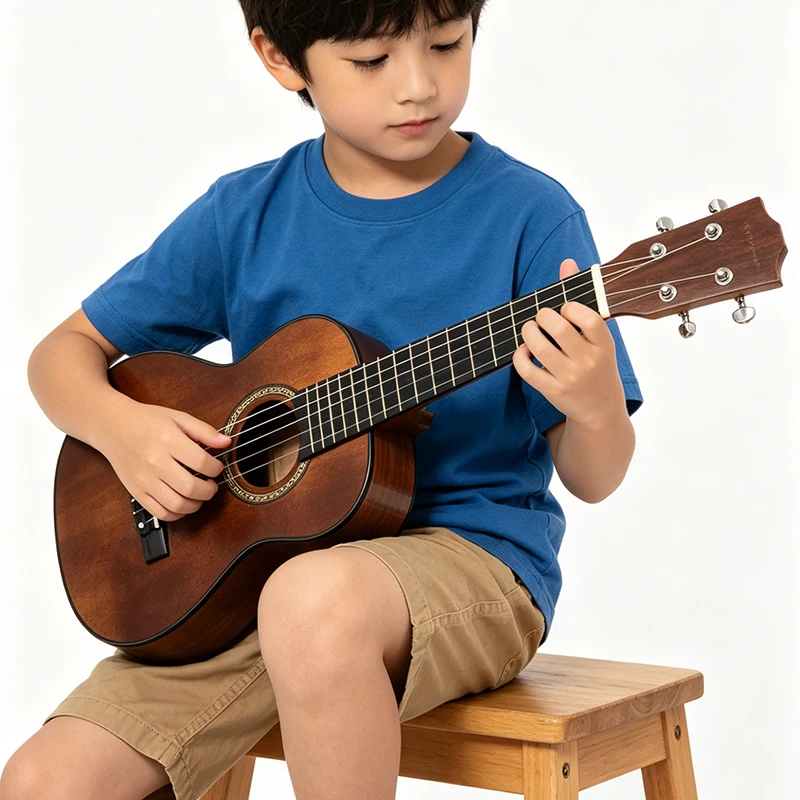 Children's Guitar 25 Inches Mini Guitars Beginners Entry-level Six String Guitar Early Childhood Education Small Guitars 12 Tone
