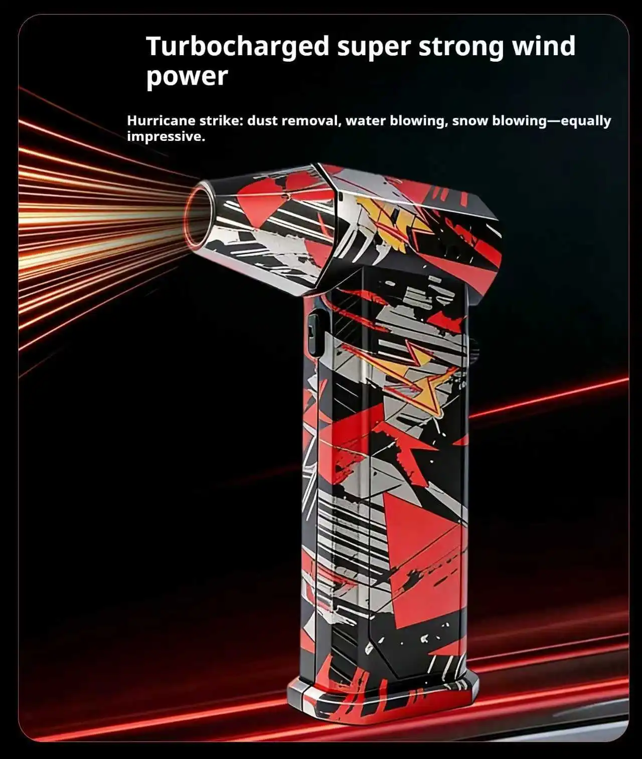 X9 High Speed Turbo Jet Blower Vacuum, Wireless Compressed Air Duster, Portable Turbo Fan, Dust Blowing, 300000RPM
