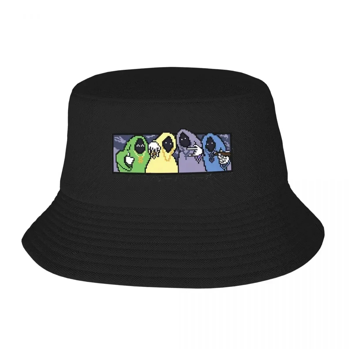 SHADOW WIZARD MONEY GANG Pixel Art Bucket Hats Panama For Man Woman Bob Hats Cool Fisherman Hats Summer Beach Fishing Unisex Cap