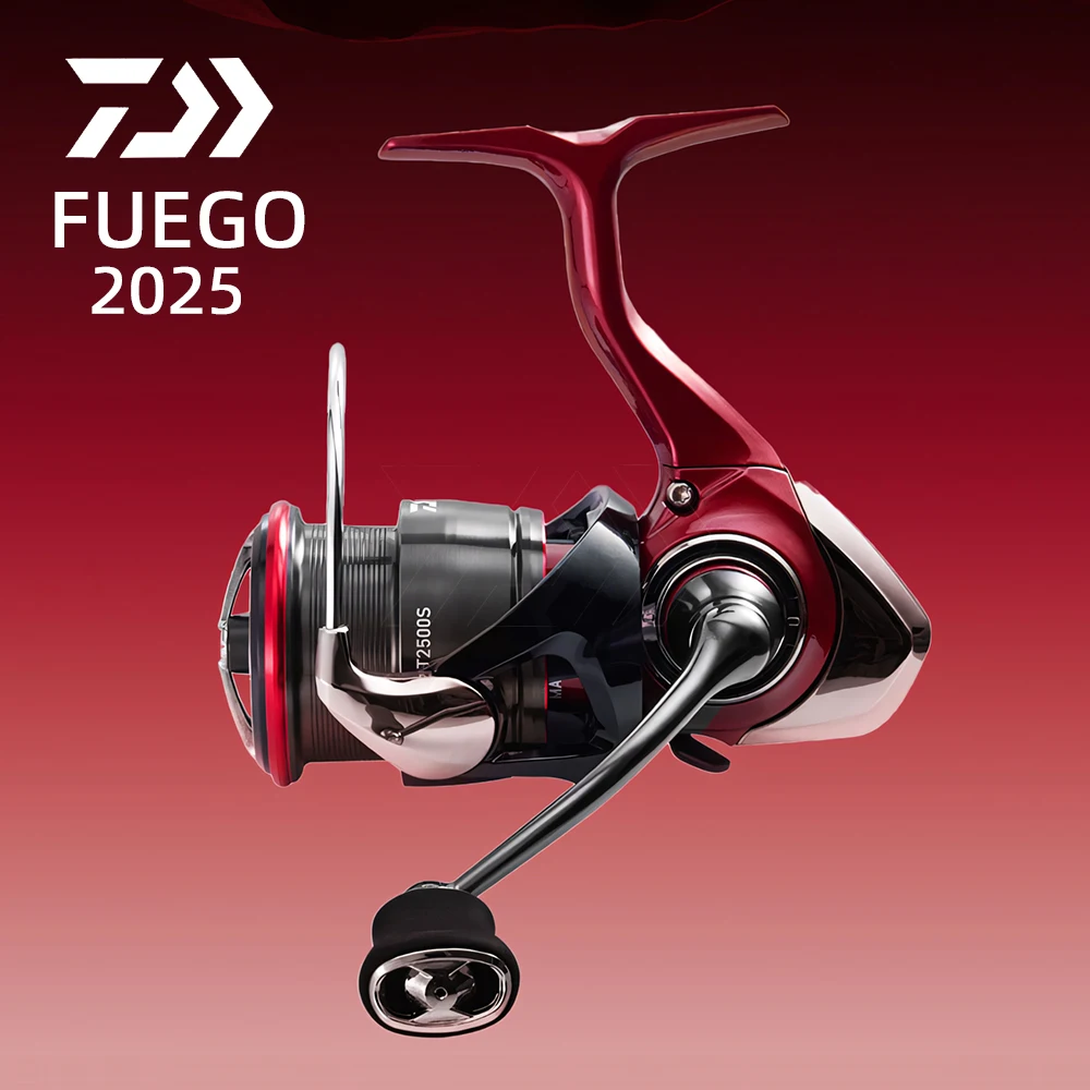 Carretilha de Pesca DAIWA 25 FUEGO SPINNING, Carretilha de Baitcasting 6+1BB, Drag Máximo 5-12KG