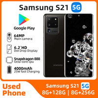 Samsung Galaxy S21 5G 128G/256GB ROM  6.2inch  8GB RAM Triple Rear Cameras Qualcomm Snapdragon 888 Used Phone