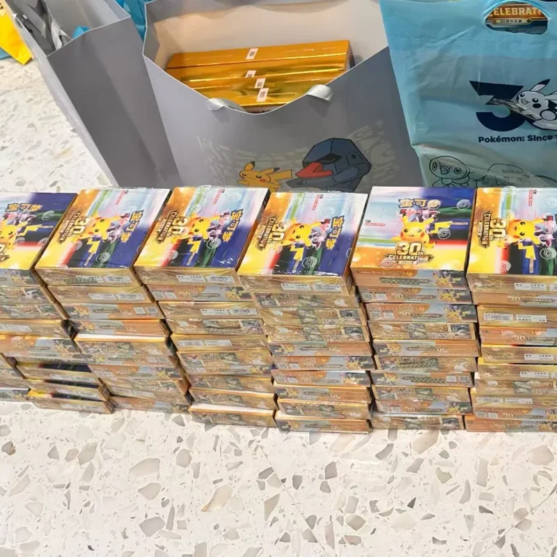 100% Original Pokemon 30th Anniversary Celebration Booster Packs FUR Pokemon PTCG Card Simplified Chinese Pokemon Cards Toys