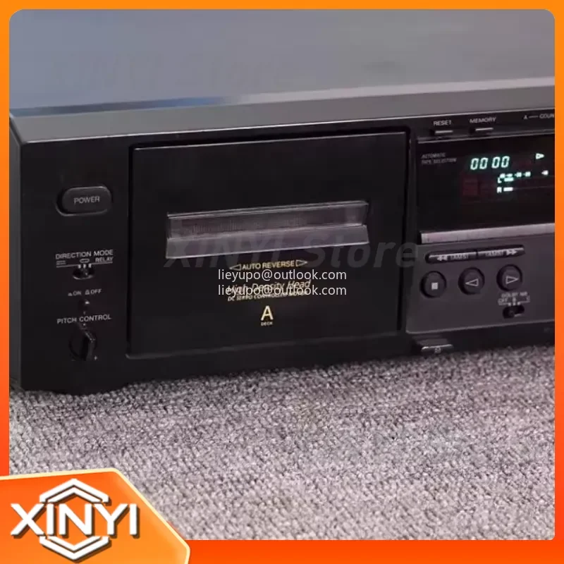 Double Cassette Deck with Electric Logic Control for Dubbing and Recording HiFi Stereo Tape Player Used