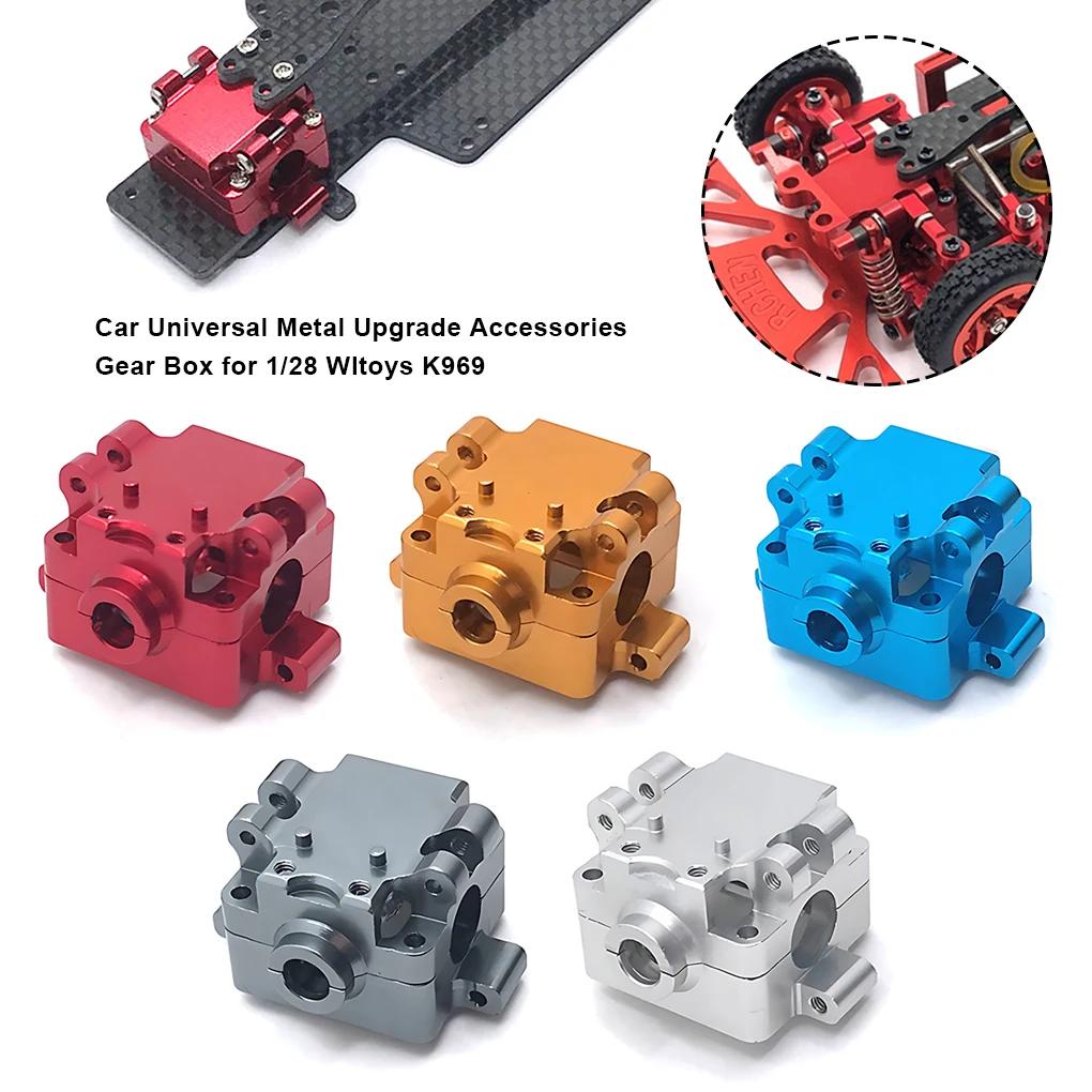 10x 1/28 Differential Gear Box RC Upgrade Part Aluminum Alloy Diff Rc Differential Gear Box For Wltoys K969 RC Car Part