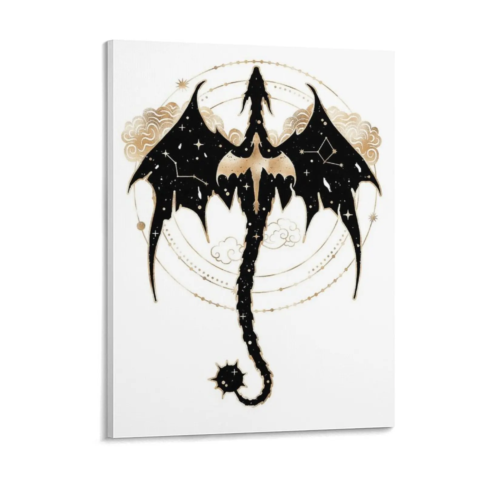 Celestial Tairn And Andarna Fourth Wing Officially Licensed Canvas Painting Club Mural Create Club Framed Wall Painting