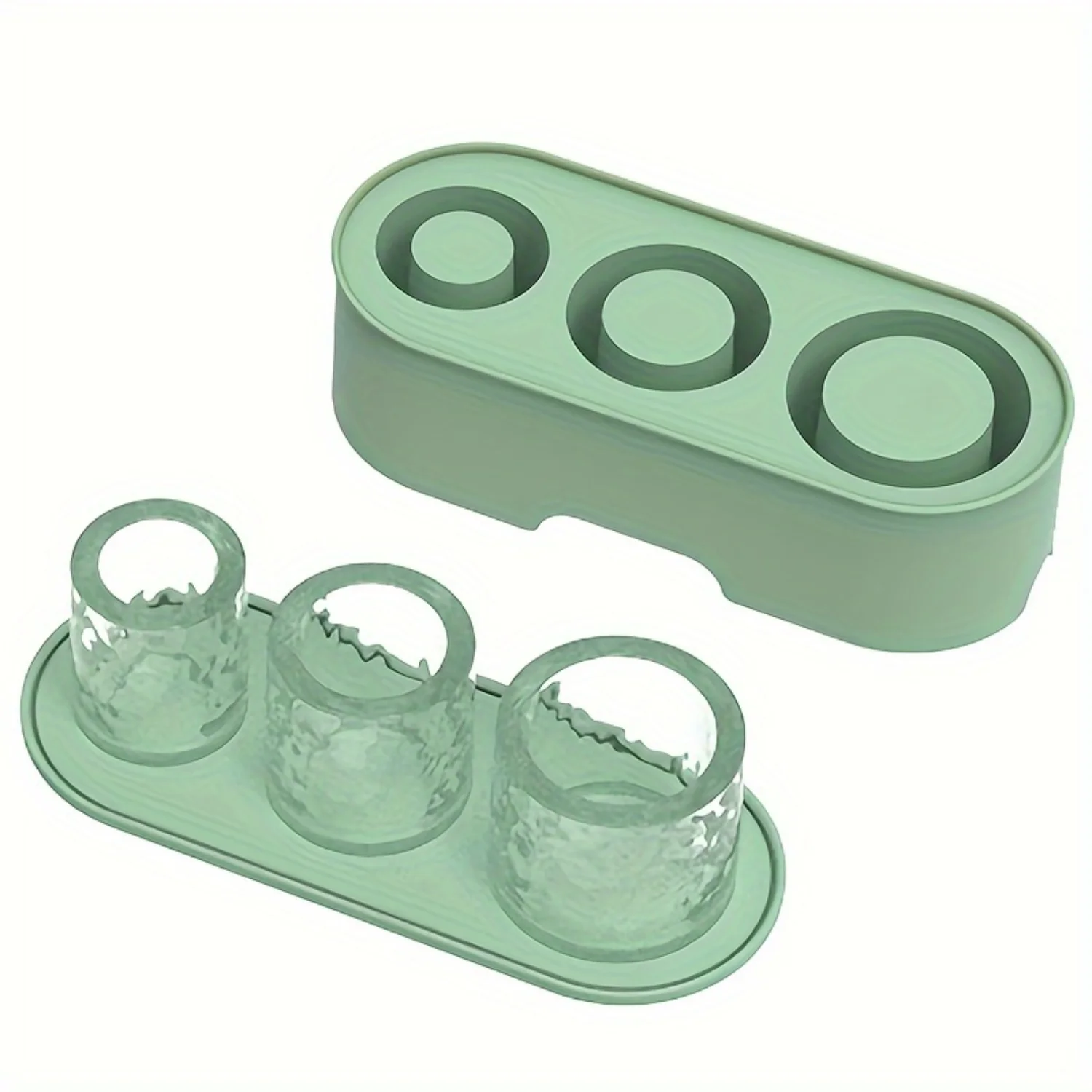 

Large Capacity Silicone Ice Tray Ice Mold Suitable For , Reusable Creative With Box Easy To Release Ice Film